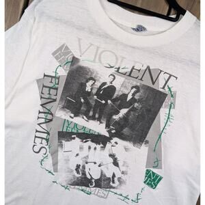 Violent Femmes Vintage 80s Punk Rock Alternative Band T-shirt Sneakers Tag XL